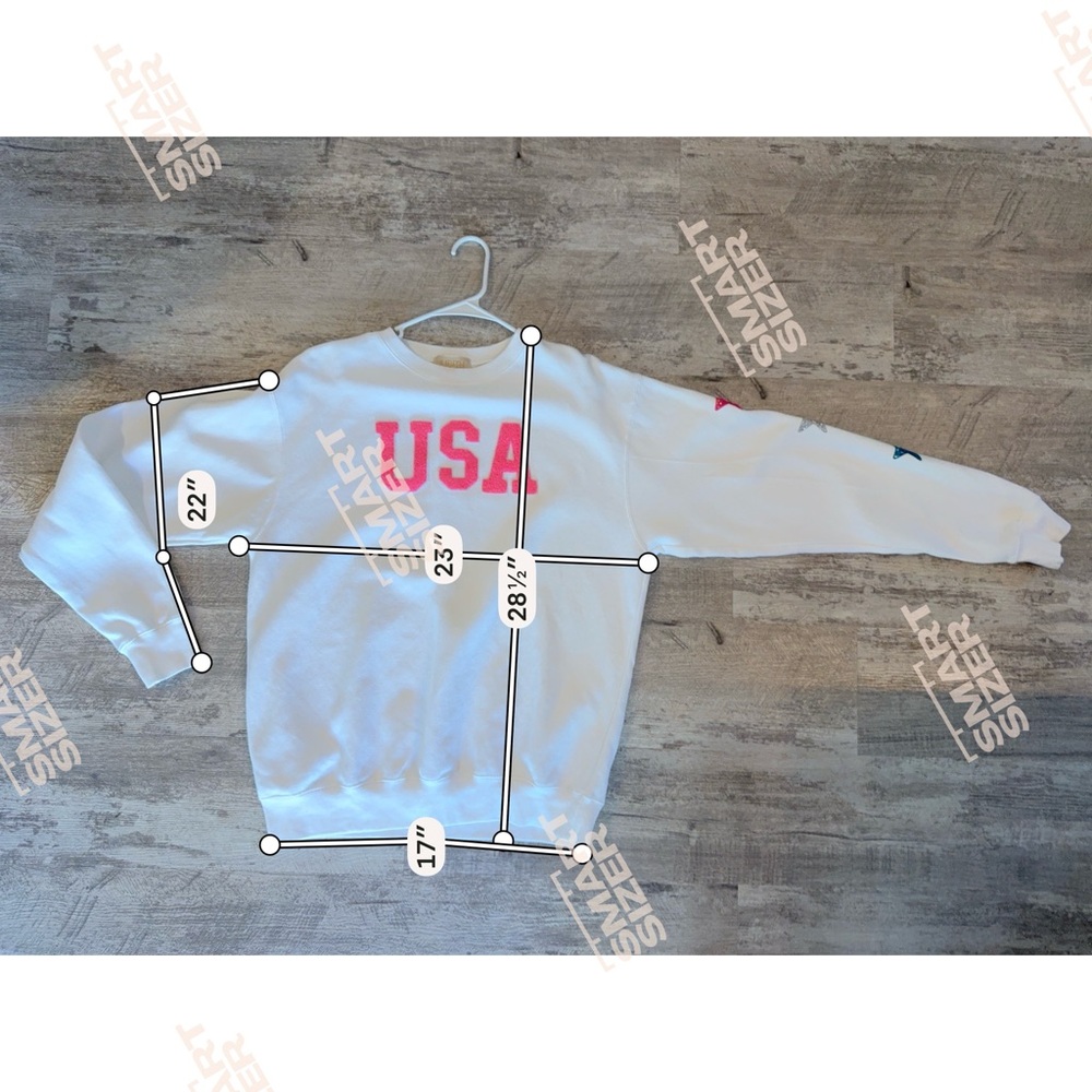 Judith March USA “Love my Hometown “ crew luxury sweatshirt size S/M - Picture 10 of 10